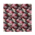 Japanese Cranes And Chrysanthemums Print Silk Bandana
