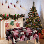 Japanese Cranes And Chrysanthemums Print Tablecloth