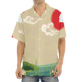 Japanese Cranes At Sunset Print Aloha Shirt