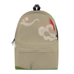 Japanese Cranes At Sunset Print Backpack