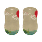 Japanese Cranes At Sunset Print Bar Stool Covers