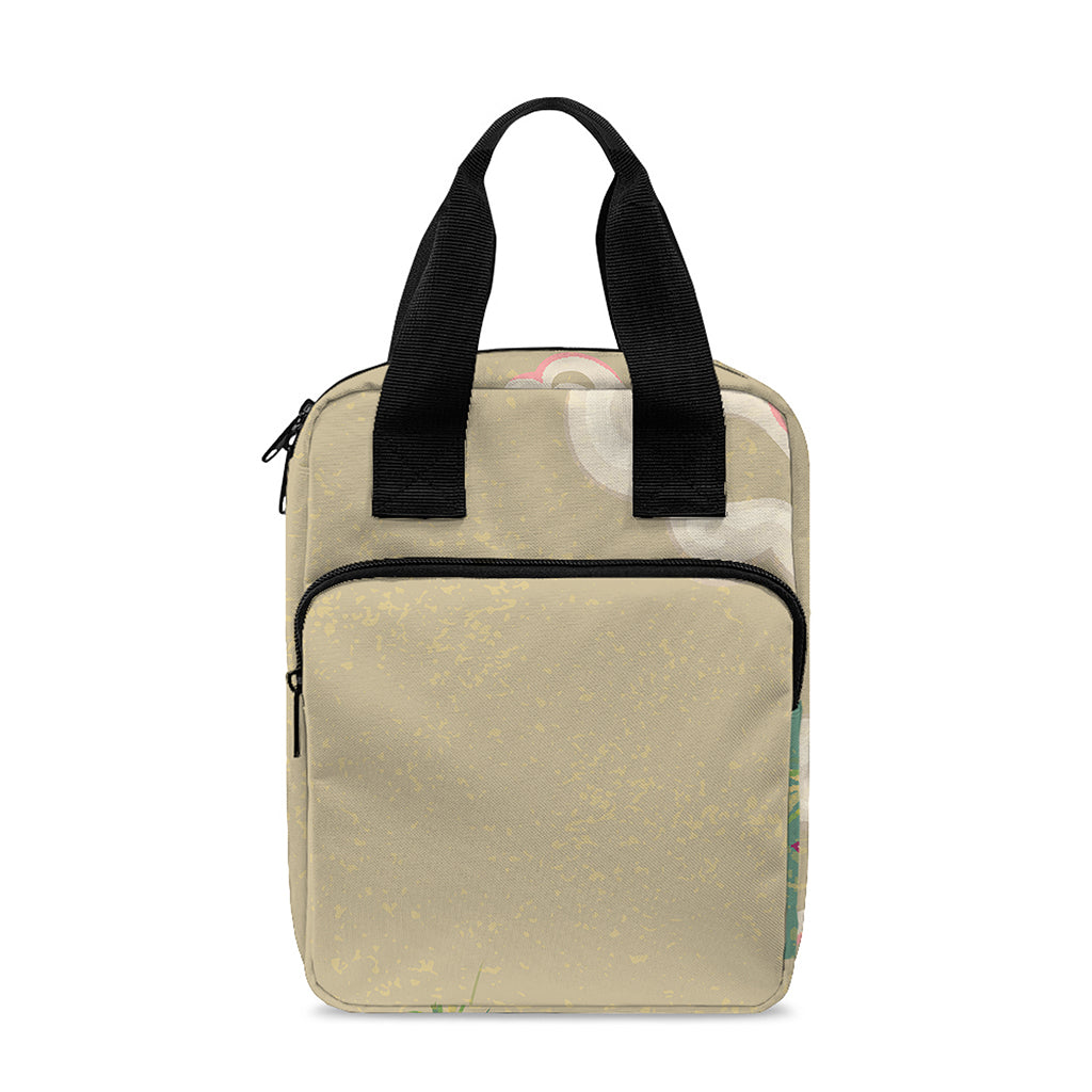 Japanese Cranes At Sunset Print Bible Tote Bag