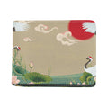 Japanese Cranes At Sunset Print Bifold Wallet