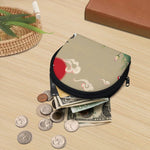 Japanese Cranes At Sunset Print Coin Purse