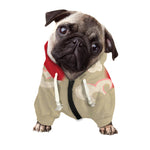 Japanese Cranes At Sunset Print Dog Zip Up Hoodie