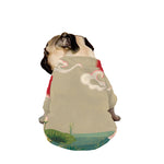 Japanese Cranes At Sunset Print Dog Zip Up Jacket