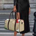 Japanese Cranes At Sunset Print Duffle Bag