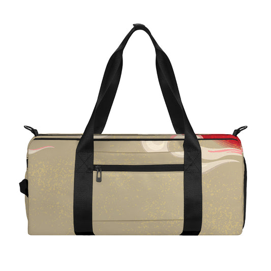 Japanese Cranes At Sunset Print Gym Bag