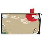 Japanese Cranes At Sunset Print Mailbox Cover
