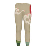 Japanese Cranes At Sunset Print Men's leggings