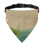 Japanese Cranes At Sunset Print Over The Collar Dog Bandana