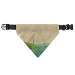 Japanese Cranes At Sunset Print Over The Collar Dog Bandana