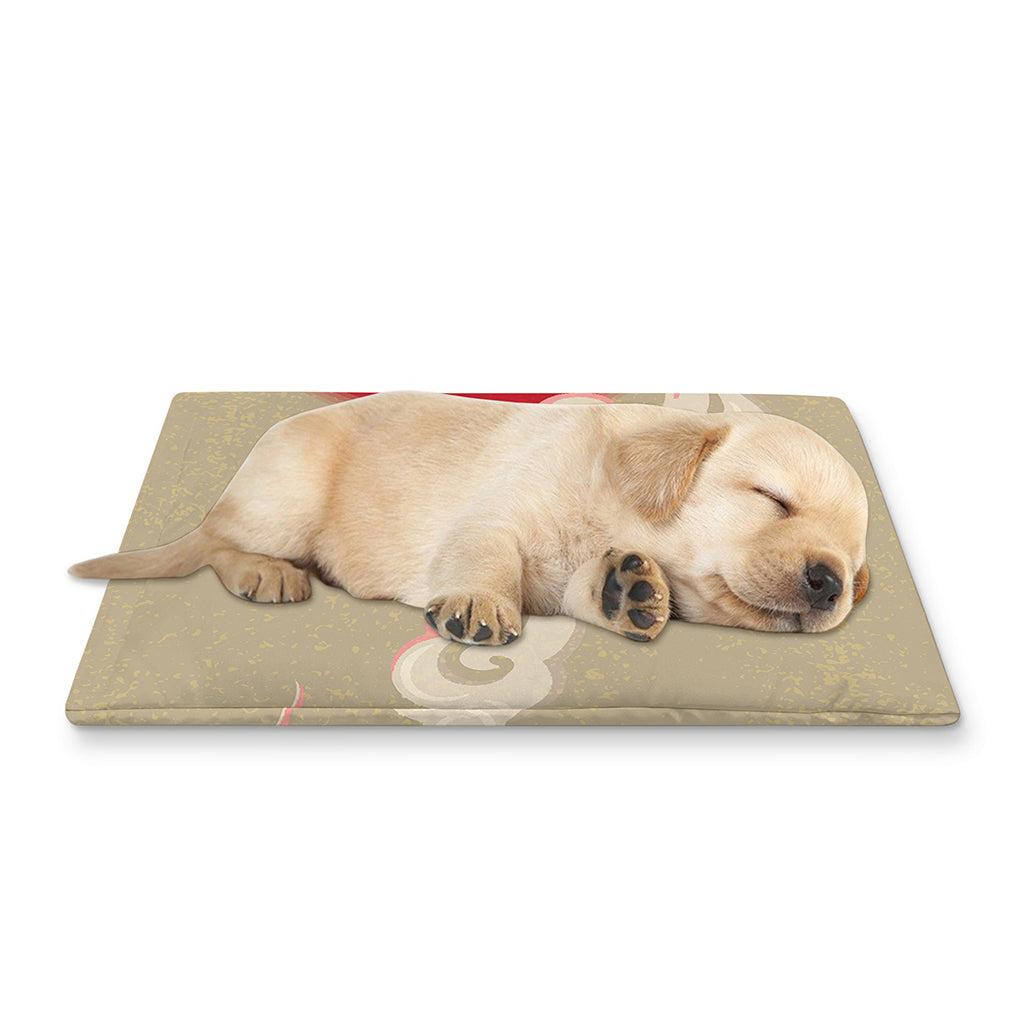 Japanese Cranes At Sunset Print Pet Cooling Mat Cover