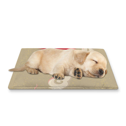 Japanese Cranes At Sunset Print Pet Cooling Mat Cover