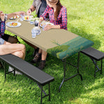 Japanese Cranes At Sunset Print Picnic Table Cover