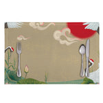 Japanese Cranes At Sunset Print Placemat