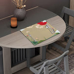 Japanese Cranes At Sunset Print Placemat