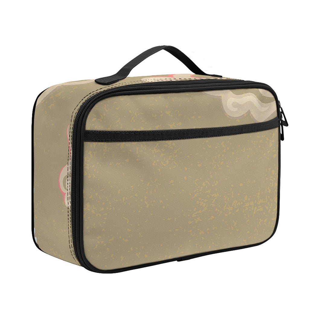 Japanese Cranes At Sunset Print Portable Lunch Bag