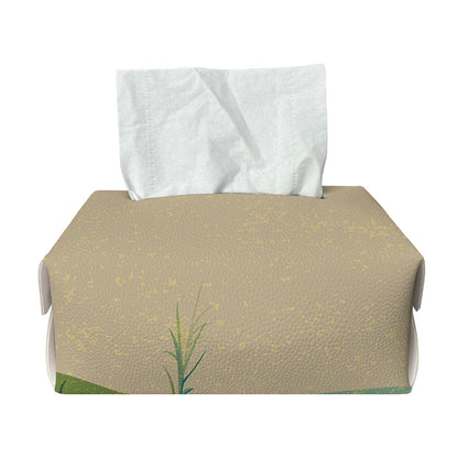 Japanese Cranes At Sunset Print Rectangle Tissue Box Cover