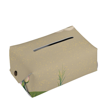 Japanese Cranes At Sunset Print Rectangle Tissue Box Cover