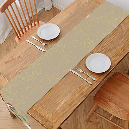 Japanese Cranes At Sunset Print Table Runner