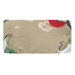 Japanese Cranes At Sunset Print Towel
