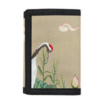 Japanese Cranes At Sunset Print Trifold Wallet