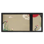 Japanese Cranes At Sunset Print Trifold Wallet