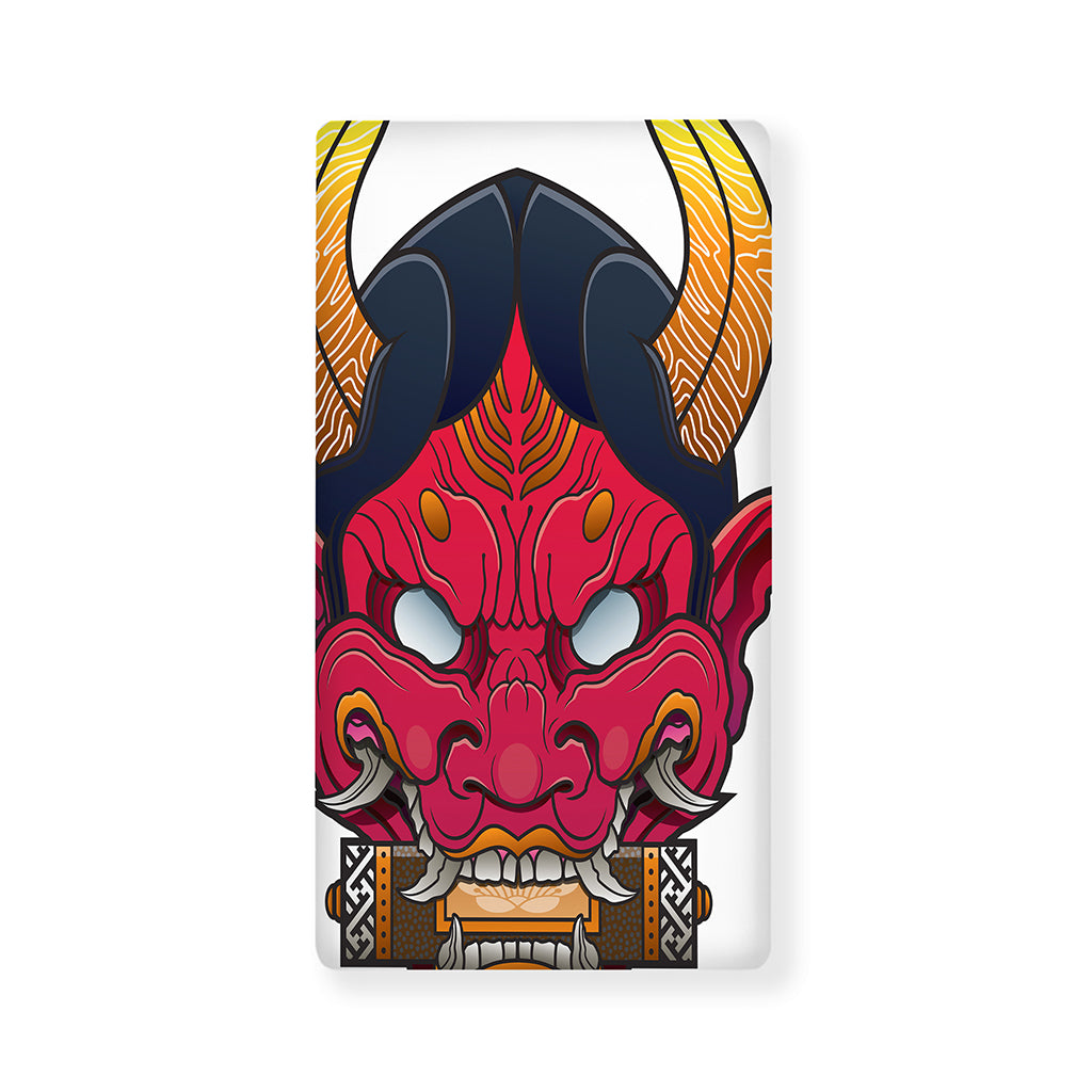 Japanese Demon Mask Print Baby Crib Sheet