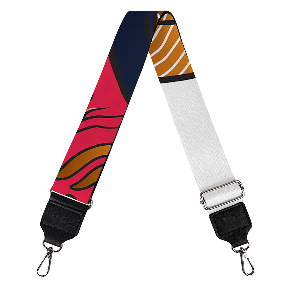 Japanese Demon Mask Print Bag Strap