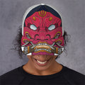 Japanese Demon Mask Print Baseball Cap