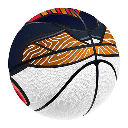 Japanese Demon Mask Print Basketball