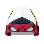 Japanese Demon Mask Print Beanie