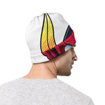 Japanese Demon Mask Print Beanie