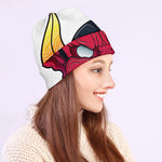 Japanese Demon Mask Print Beanie