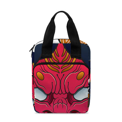 Japanese Demon Mask Print Bible Tote Bag