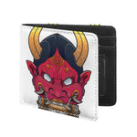 Japanese Demon Mask Print Bifold Wallet