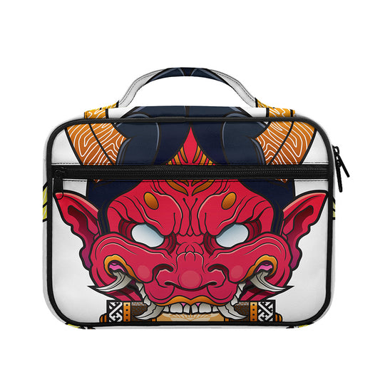 Japanese Demon Mask Print Briefcase Bible Bag