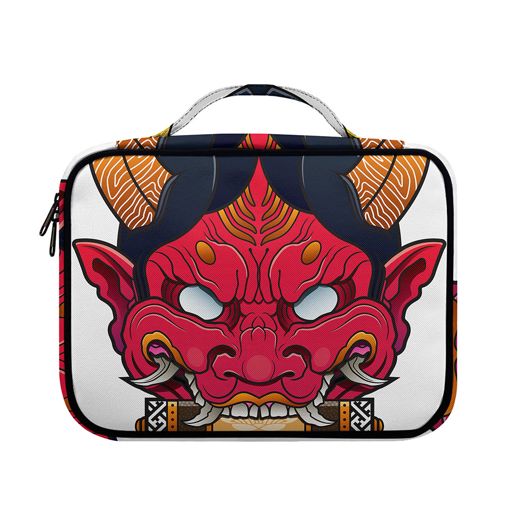 Japanese Demon Mask Print Briefcase Bible Bag