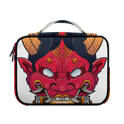 Japanese Demon Mask Print Briefcase Bible Bag