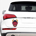 Japanese Demon Mask Print Car Sticker