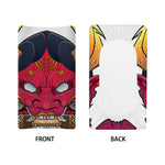 Japanese Demon Mask Print Changing Pad Cover