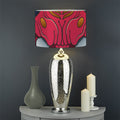 Japanese Demon Mask Print Drum Lamp Shade