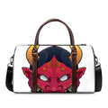 Japanese Demon Mask Print Duffel Bag