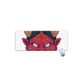 Japanese Demon Mask Print Extended Mouse Pad