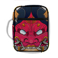 Japanese Demon Mask Print Front Pocket Bible Bag