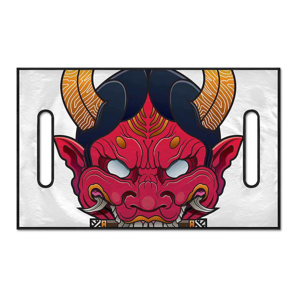 Japanese Demon Mask Print Golf Cart Seat Cover