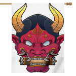 Japanese Demon Mask Print House Flag