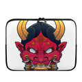 Japanese Demon Mask Print Laptop Sleeve