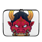 Japanese Demon Mask Print Laptop Sleeve